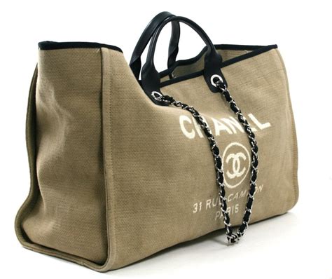 chanel tan canvas xl cambon tote|chanel handbags for men.